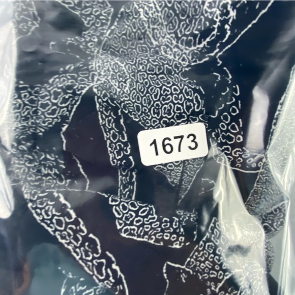 The Limited leopard cat black & white print wide leg pant, M - Picture 15 of 15